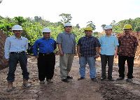 CNTIC Deputy General Manager Mr. Shanwei conducted a site survey of Sumatera Barat 2x112MW Coal-fired Steam Power Plant Project