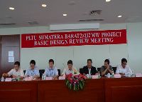Basic design review of Sumatera Barat power project contracted by CNTIC has been successfully held