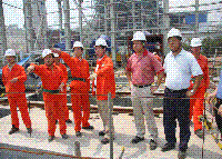 CNTIC General Manager inspected the construction site of Indonesia Suralaya power project