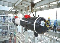 The Boiler Steam Drum for Unit-2 of 2x135MW Puting Bato Coal Fired Power Plant of CNTIC Assembled Successfully at Its First Try